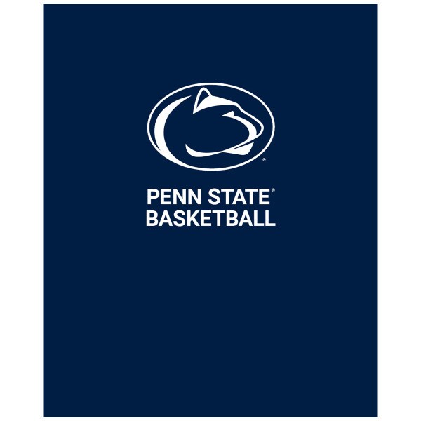 navy folder with Penn State Basketball below Athletic Logo